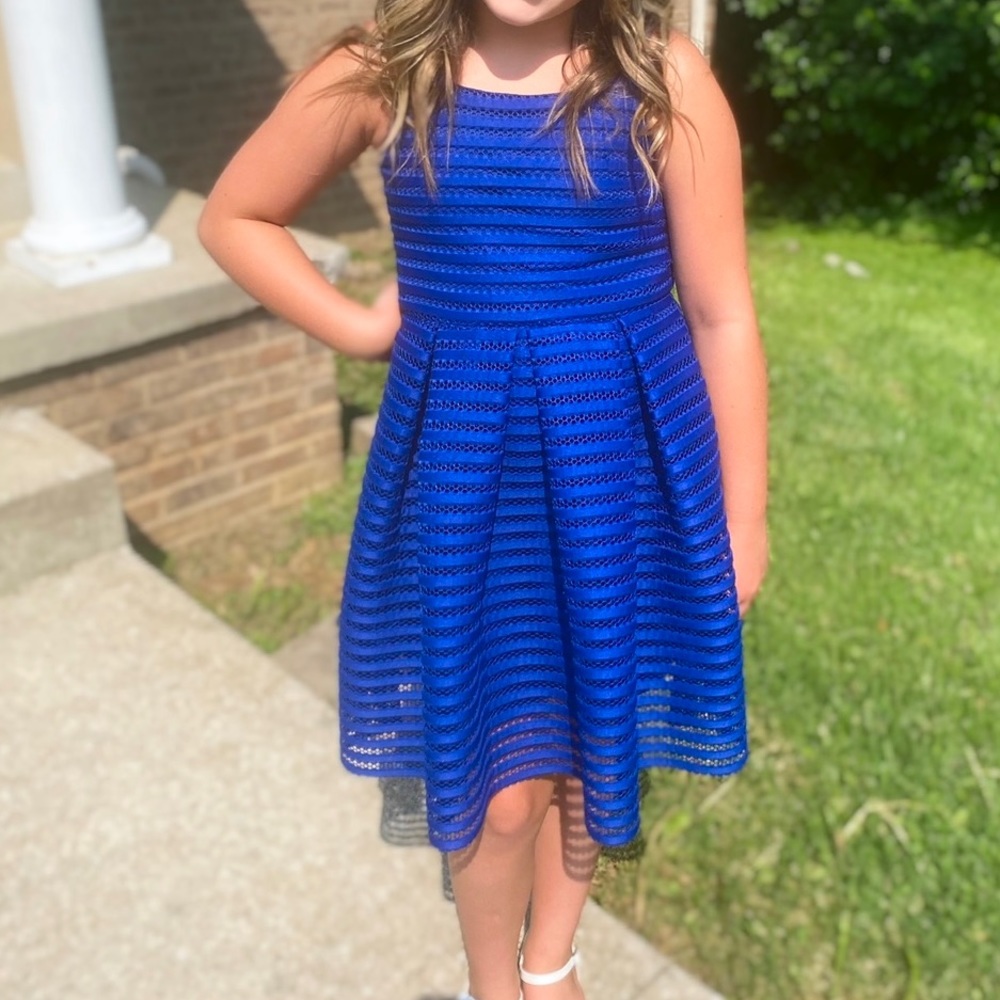 Girls size 10 royal blue dress